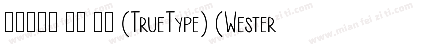 京东朗正体 苍穹 粗体 (TrueType) (Western)字体转换
